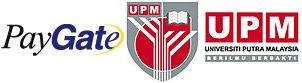 페이게이트 사와 UPM(UNIVESITY PUTRA MALISIA)의 로고
