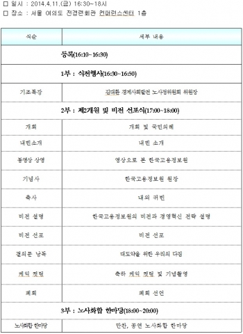 한국고용정보원이 제2 개원 및 비전 선포식을 개최한다.