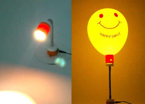 앤트닉스는 풍선과 LED, 전자칩을 적용한 실용 감성조명을 개발했다.