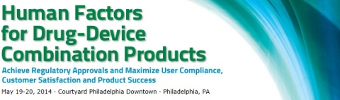 의약품 의료기기 병용제품용 인적요소 컨퍼런스 2014가 필라델피아에서 개최된다.