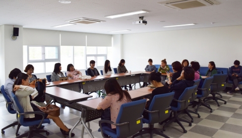 한국폴리텍대학 섬유패션캠퍼스 샵매니징과정 면접대기실 전경