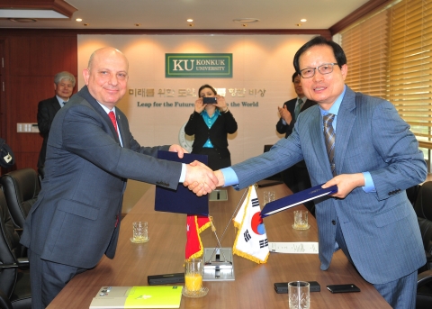 건국대학교는 25일 터키 앙카라 대학교와 상호교류협정을 체결했다고 밝혔다.