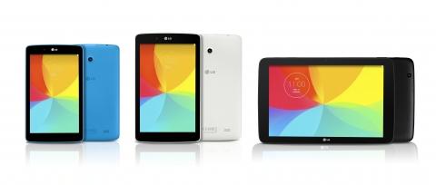 LG전자가 G Pad 시리즈의 태블릿 라인업을 강화한다. 새롭게 선보일 G Pad 시리즈는 화면 크기에 따라 G Pad 7.0, G Pad 8.0, G Pad 10.1 등  3종이
