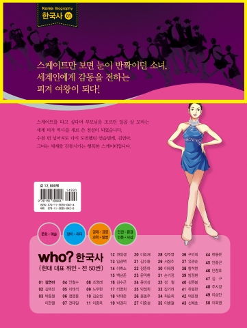 출판사는 김연아 선수 팬과 독자들의 의견을 수렴해 2쇄에서 뒤표지 사진을 김연아 선수의 사진으로 변경하였다.
