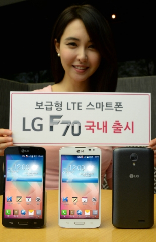 LG전자가 보급형 LTE 스마트폰 LG F70를 출시한다.