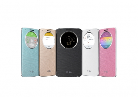 LG전자가 LG G3 전용 퀵서클 케이스를 공개했다.