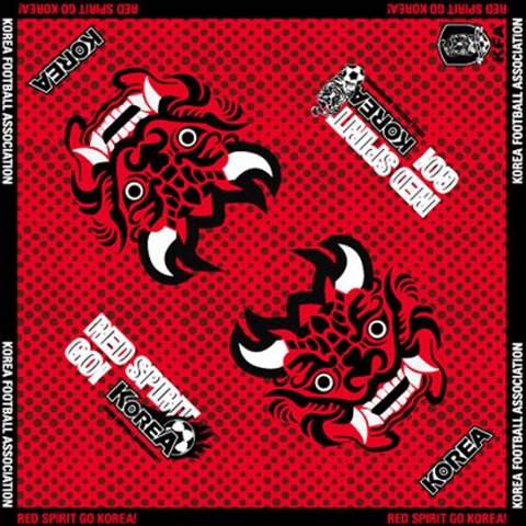 알리바바쇼핑몰은 대한축구협회 공식 응원 두건(손수건)을 선보이고 있다.