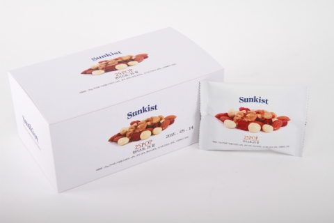 진원무역은 썬키스트 너츠 (Sunkist Nuts) 제품의 신제품 2종을 선보인다.