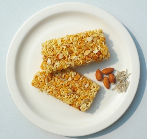뿌셔뿌셔 크런치바 메뉴이다.