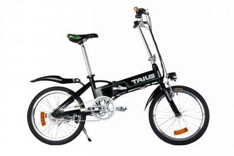 테일지가 전기자전거 T5를 선보이고 있다.