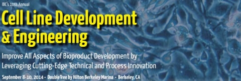 세포주 개발 및 엔지니어링 컨퍼런스(Cell Line Development & Engineering 2014)가 2014년 9월 8일부터 10일까지 미국 캘리포니아주 버클리에서 개최된다.