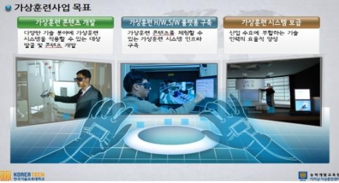 한국기술교육대 능력개발교육원이 가상훈련사업을 실시한다.
