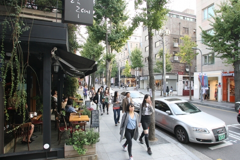 코스모진 여행사에서 강남투어를 진행하고 있다.
