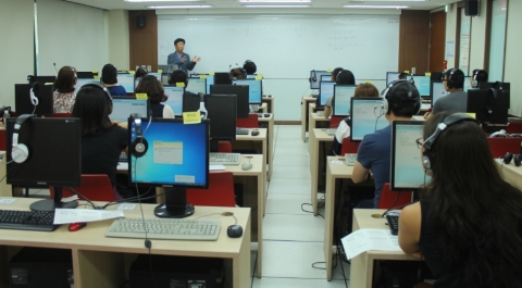 중국어 HSK iBT 시험 장면