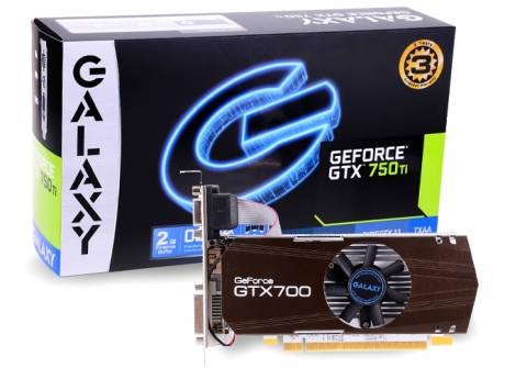 갤럭시코리아가 슬림형 LP 타입의 그래픽카드 갤럭시 GTX750 Ti WHITE OC D5 2GB를 출시하였다.