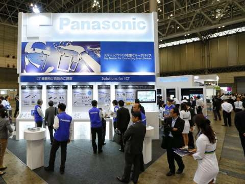 일본 전자전 2014(CEATEC JAPAN 2014) 키 테크놀로지 스테이지(Key Technology Stage)의 파나소닉 부스