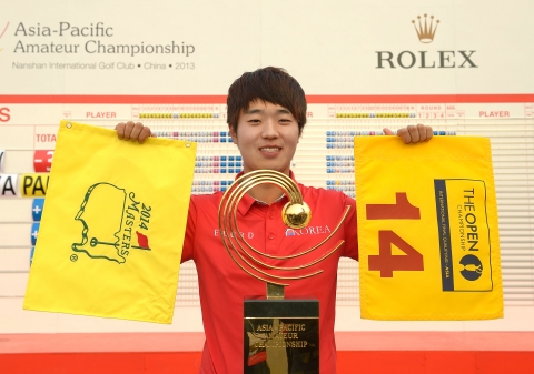 2013년 아시아-태평양 아마추어 챔피언십 우승자 이창우 선수 (Rolex/Chris Turvey)