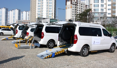 오텍그룹, 인천장애인아시아경기대회 후원 차량