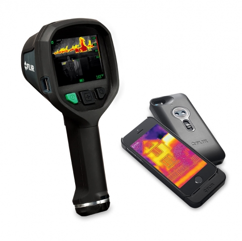 FLIR K-시리즈 열화상 카메라(왼쪽)와 FLIO ONE