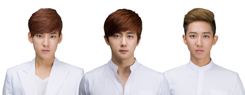 왼쪽부터 신인 그룹 A.T.O의 리한, 시후, 진규