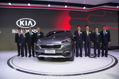중국 고객만을 위한 소형 SUV 콘셉트카 KX3가 첫 선을 보였다.