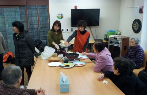 수확한 배추로 배추전 만들기