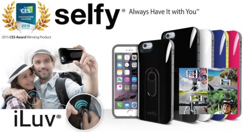 iLuv Selfy 2015 CES 혁신상 수상 인증 이미지와 제품 이미지