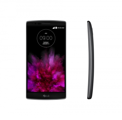 LG전자가 커브드 스마트폰 LG G 플렉스2를 공개했다.