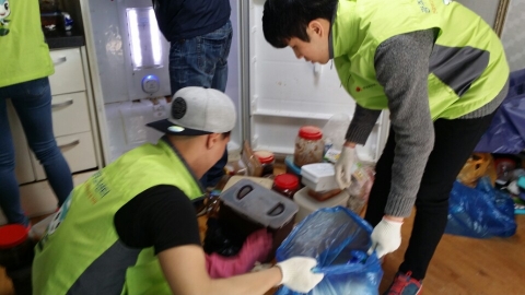한국보건복지인력개발원 광주센터 사회복무요원 더좋은친구 하비가 장애인 세대 보금자리 꾸미기에 나섰다
