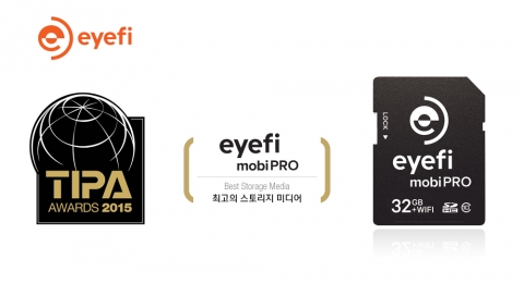 아이파이(eyefi)의 한층 업그레이드된 와이파이 지원 SD카드 모비 프로(mobiPRO)가 지난 4월 16일 2015 서울국제사진영상기자재전(P&I)에서 공식 론칭했다.