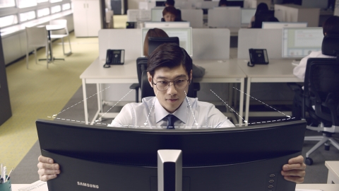 삼성커브드 모니터 타임마케팅 영상키컷
