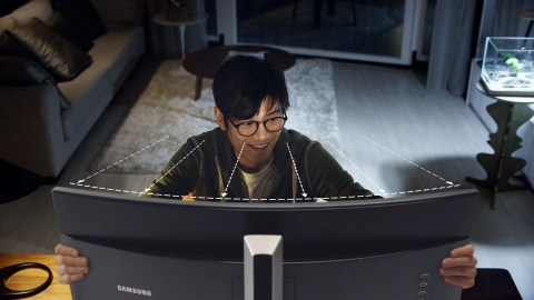 삼성커브드 모니터 타임마케팅 영상키컷