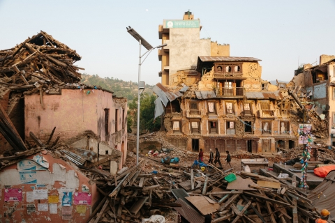 지진으로 피해를 입은 네팔 현지 모습