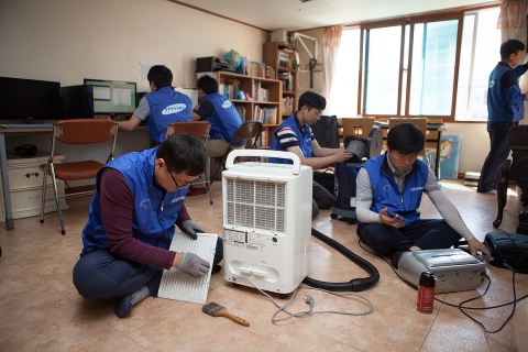 삼성전자서비스 임직원이 전국서 재능기부 봉사활동을 실시했다