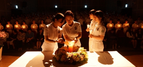 건국대 글로컬캠퍼스 의료생명대학 간호학과는 최근 행정관 국제회의장에서 제18회 나이팅게일 선서식을 개최했다.