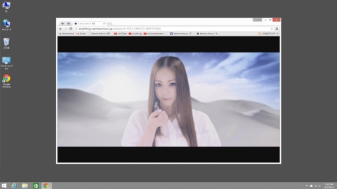 아무로 나미에 애니씽 뮤직비디오 화면 캡처(http://anything.namieamuro.jp/)