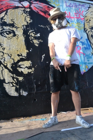 Graffiti artist Alec Monopoly, well-known as tuxedoed and top-hatted character with an alias ‘Monopo...