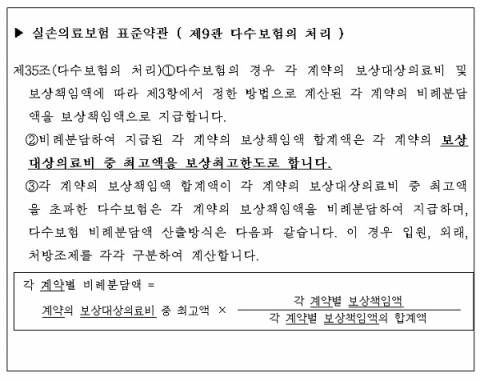 실손의료보험 표준약관