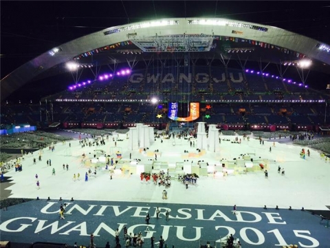 2015 광주 하계 유니버시아드 대회 개막식 현장