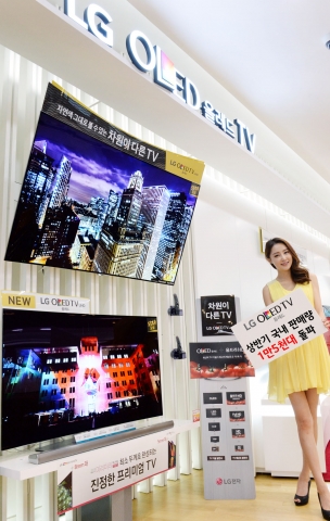 LG 올레드 TV 상반기 국내 판매량이 1만5천 대를 돌파했다