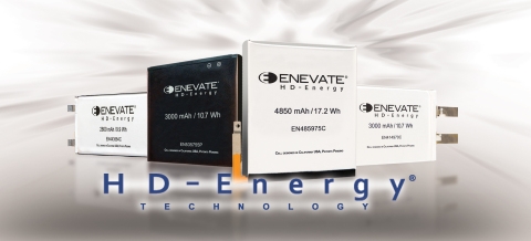 HD-Energy 기술을 탑재한 Enevate 실리콘 리튬이온 배터리(silicon Li-ion batteries)
