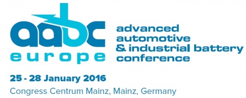 유럽 자동차 배터리 컨퍼런스 AABC Europe 2016가 열린다