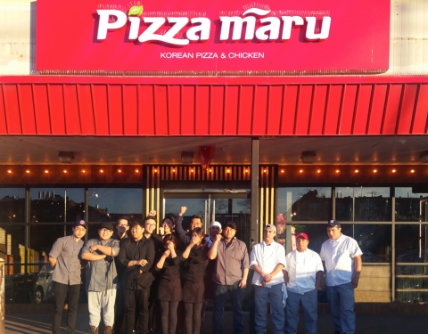 피자마루가 미국 뉴욕 플러싱에 1호점을 오픈했다