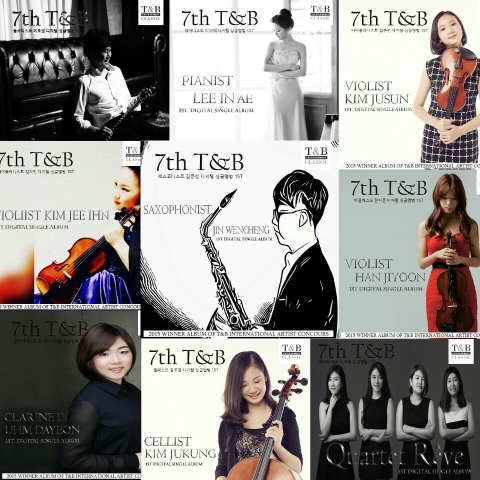 2015 T&B 국제아티스트콩쿠르 1등 수상자들의 음반 7th T&B가 14일부터 순차적으로 발매된다.