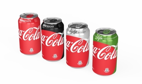 코카콜라 “원 브랜드” 포장 - 355ml 캔 라인업