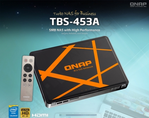 한성SMB솔루션이 M.2 인터페이스 기반의 SSD를 장착한 무소음 나스 솔루션 QNAP TBS-453A 를 출시한다