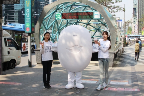 도브 뷰티바 샘플링 진행 현장