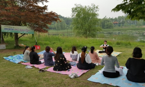 태교 힐링 나들이 숲 요가 체험