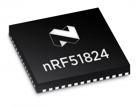 노르딕 세미컨덕터가 nRF51824 블루투스 저에너지 SoC를 출시했다