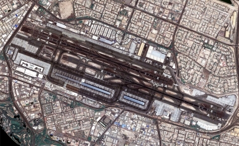 두바이 국제공항 위성 사진